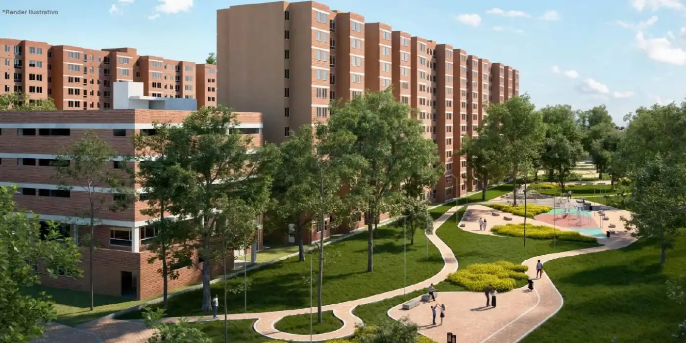 Proyectos inmobiliarios en Zipaquirá con modernos apartamentos cerca de Bogotá en un entorno residencial tranquilo y natural.